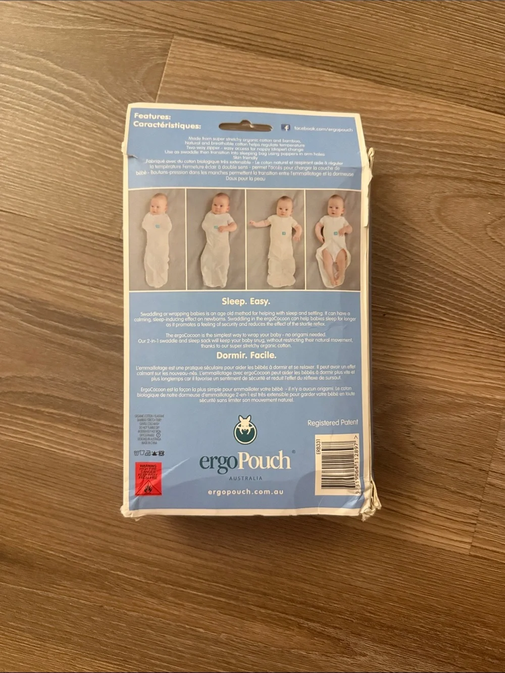 New ergopouch 2 in 1 cocoon transition swaddle sleep bag 3-12 months